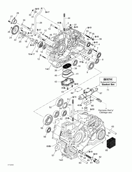 ���������� BRP Traxter XL, 2004 ������ - Crankcase