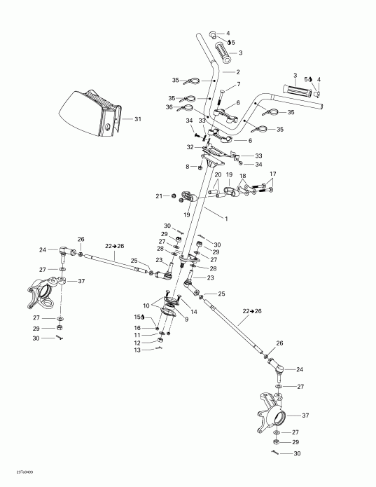 ����������  Traxter XL, 2004 - Steering System