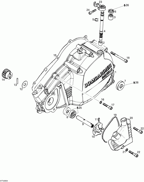 ������������ BRP - Clutch Housing And Water Pump