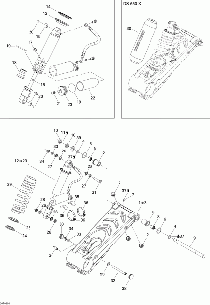  BRP DS 650/DS 650 X, 2005  -  