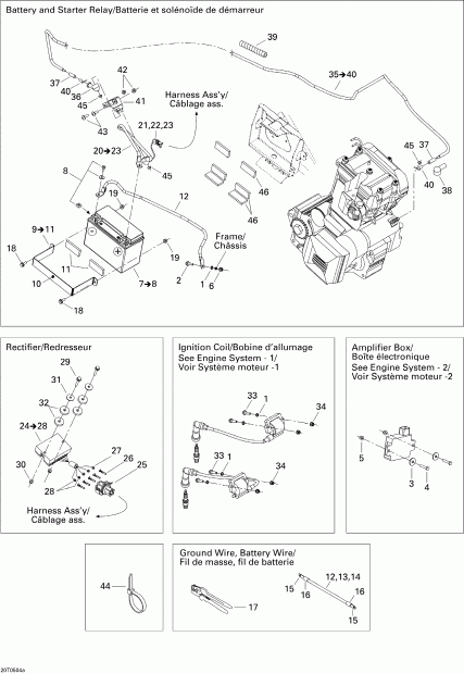 ATV  DS 650/DS 650 X, 2005 - Electrical System 1