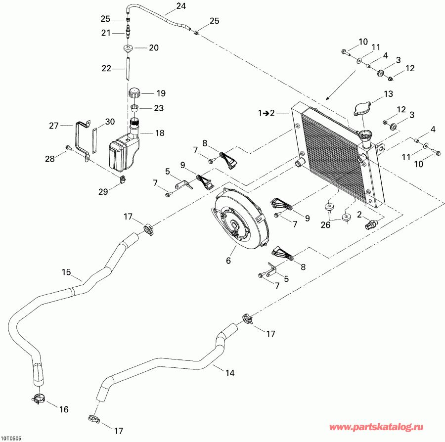 ������������ BRP Outlander 330/400 STD 2 X 4, 2005 ������ - ���������� System