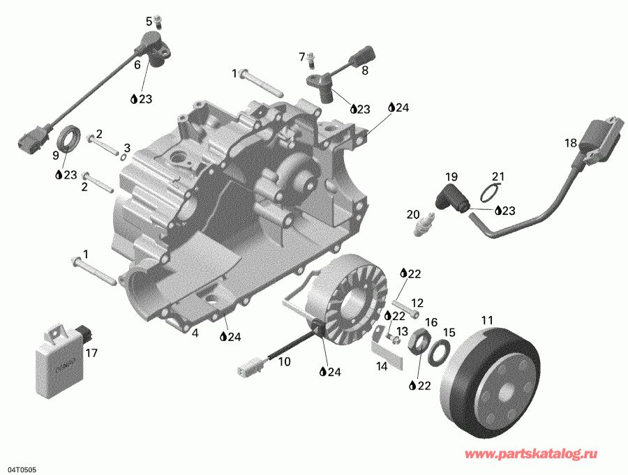   Outlander 330/400 STD 2 X 4, 2005  - Magneto
