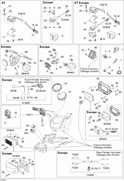 ������������  Outlander 330/400 STD 4 X 4, 2005 ������ - Electrical Accessories