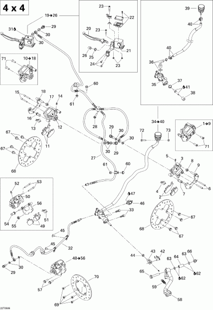   Outlander MAX 400, 2005  - Brakes