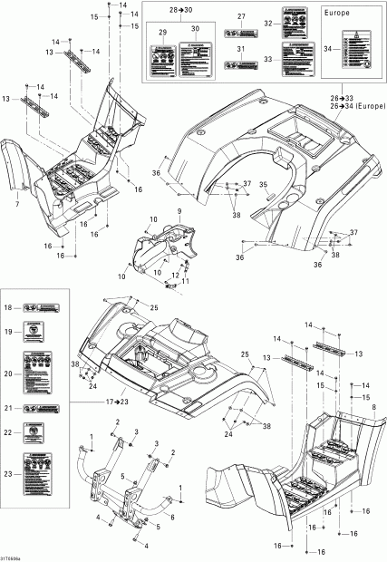 Outlander MAX 400, 2005 - Body And Accessories 1