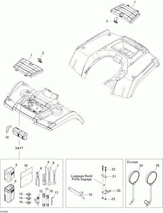 BRP - Front  Rear Trays