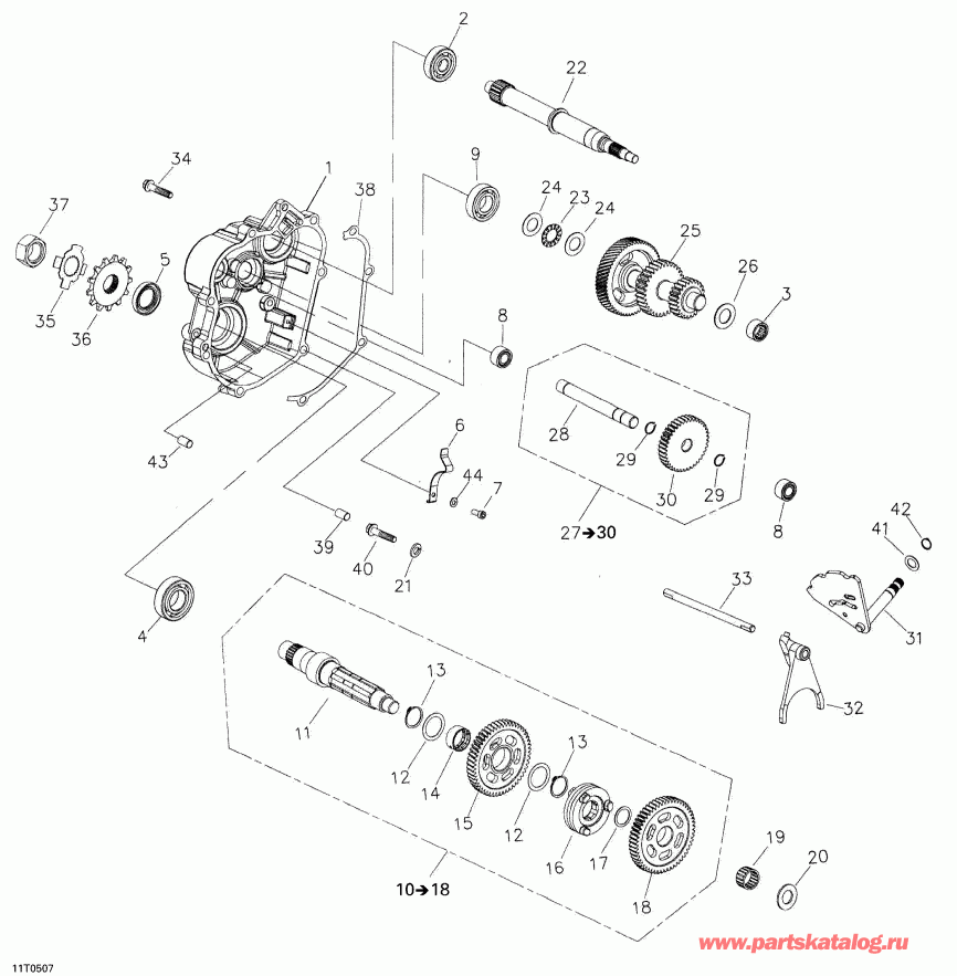 ���������� BRP Rally 175, 2005 - Gear Shift