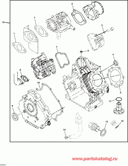  Bombardier Sarasota 1000, 2005  - Engine Gasket Kit