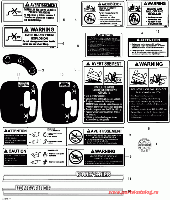  Bombardier  Sarasota 1000, 2005 - Decals