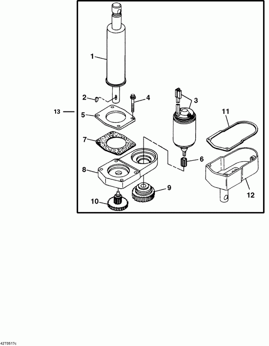 ATV BRP  Sarasota 1000, 2005 - Optional Actuator For Rear Box