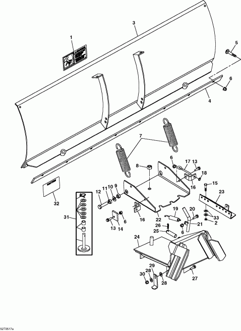 ATV BRP Sarasota 1000, 2005 - Optional Front Mounted Blade