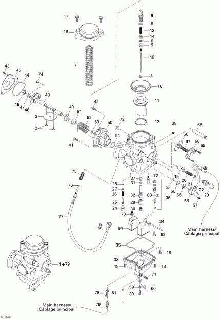 ATV BRP ������ Traxter 5 Speed, 2005 - Carburetor