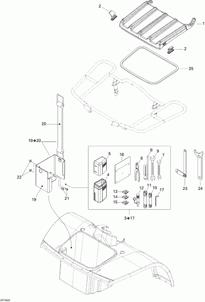   Traxter 5 Speed, 2005  - Front Storage Compartment