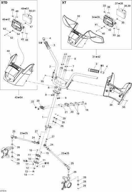   Traxter CVT (500, 650, 650 XT), 2005  - Steering System