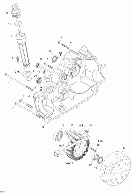 Traxter Max CVT 650, 2005  - Magneto