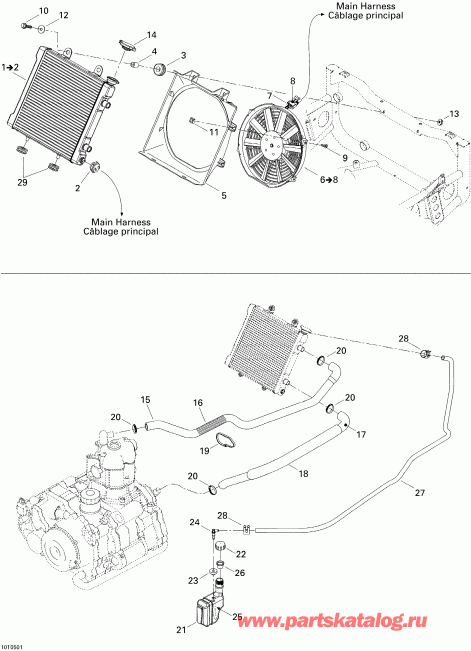  BRP Traxter Max Std & Max XT, 2005  - Cooling System