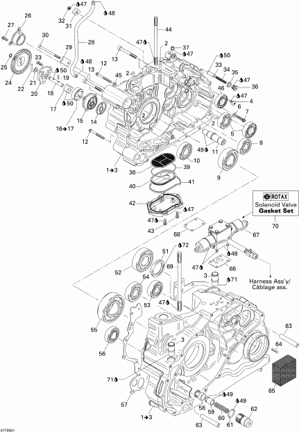  Bombardier Traxter Max Std & Max XT, 2005 - Crankcase