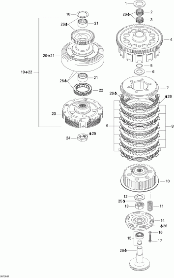   Traxter Max Std & Max XT, 2005  - Clutch