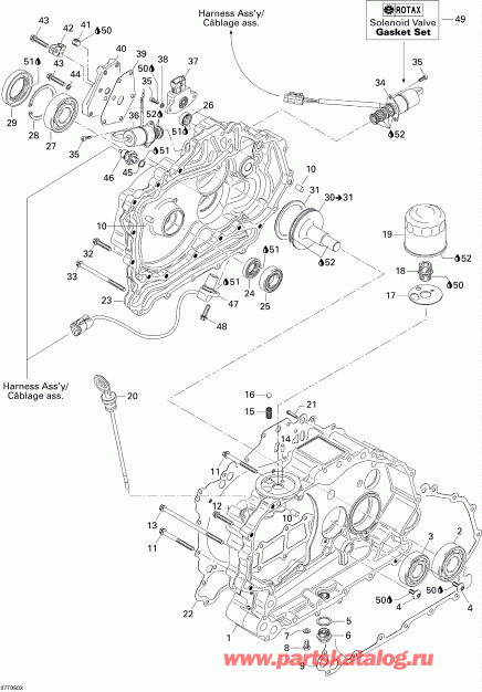ATV  Traxter XL, 2005 ������ - Clutch Housing And Cover
