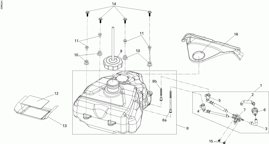 ������������ Bombardier DS 250, CE, 2006 ������ - Fuel System