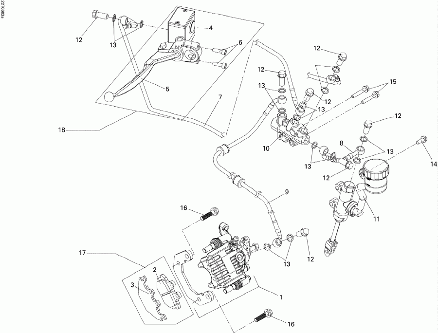    DS 250, CE, 2006 - Brakes Rear
