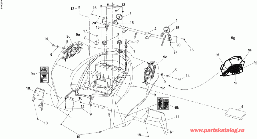������������ BRP DS 250, CE, 2006 - Rear Fender