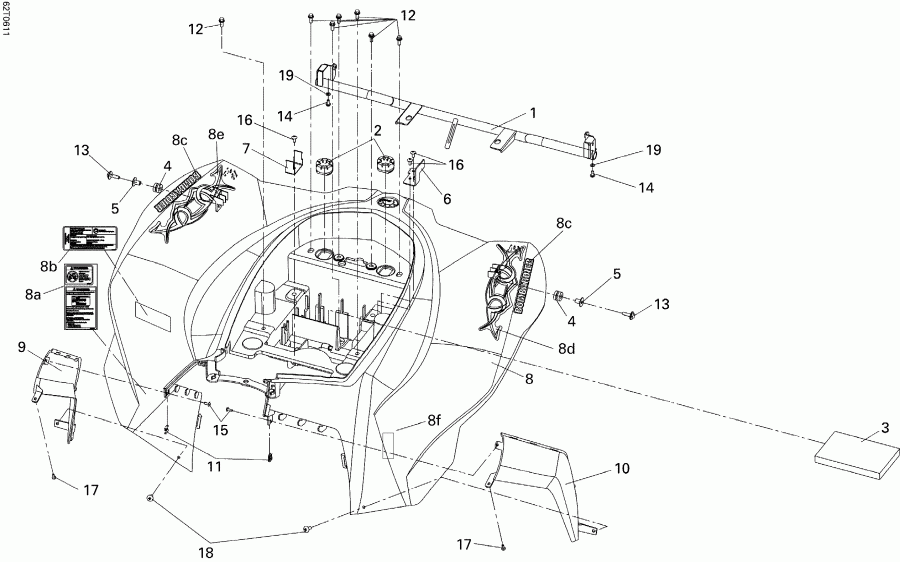   DS 250 NA / Inter, 2006 - Rear Fender