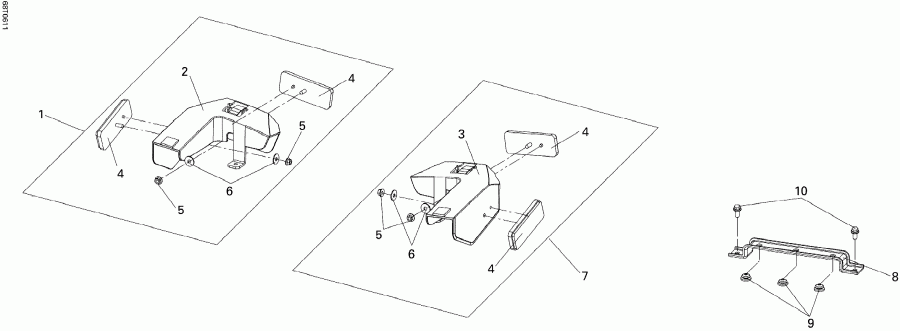 ����������  DS 250 NA / Inter, 2006 ������ - Rear Reflectors