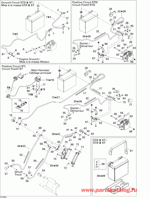 ���������� BRP Outlander 400 STD 4 X 4, 2006 ������ - Electrical System Std