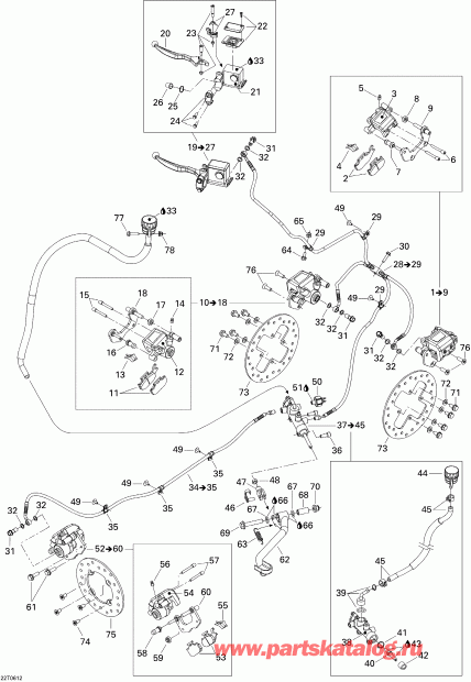  BRP Outlander 650 STD 4 X 4, 2006  - Hydraulic Brake