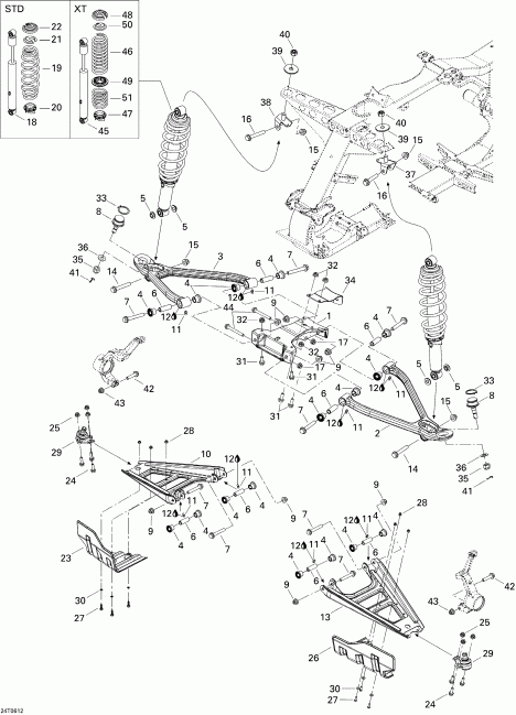 ATV BRP - Front Suspension Xt