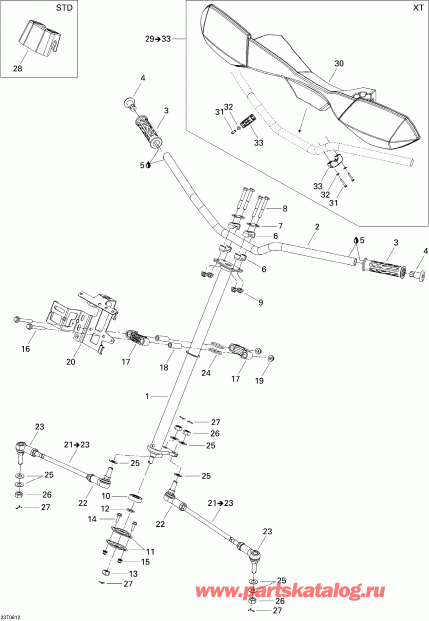 ATV BRP ������ Outlander 650 XT 4 X 4, 2006 - Steering System Xt