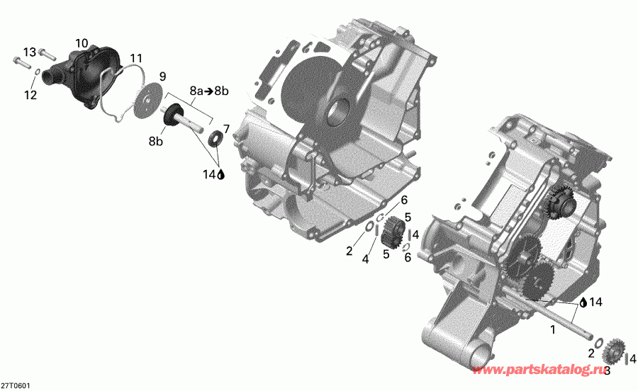  BRP  Outlander 800 XT 4 X 4, 2006 - Engine Cooling