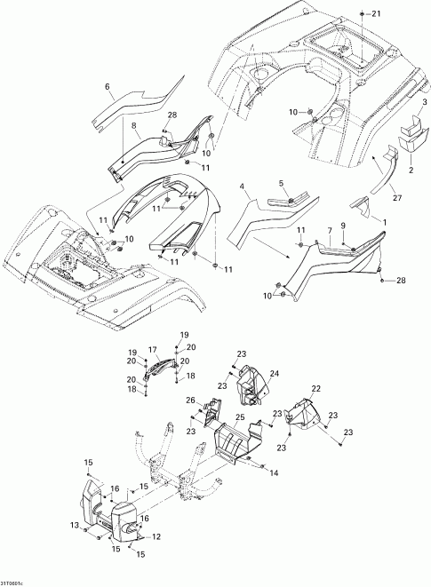 BRP Outlander 800 XT 4 X 4, 2006 ������ - Body And Accessories 3
