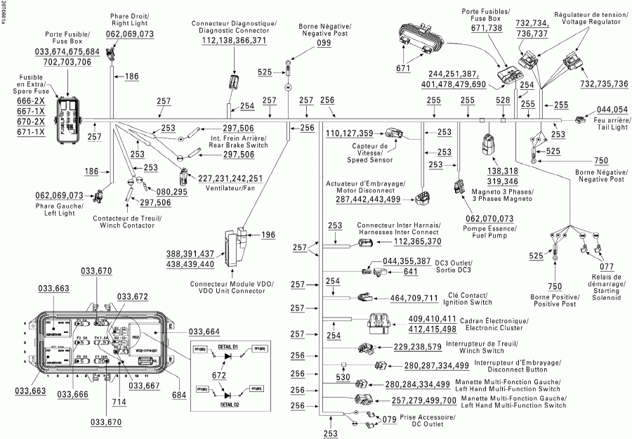   Outlander 800 XT 4 X 4, 2006 - Main Harness