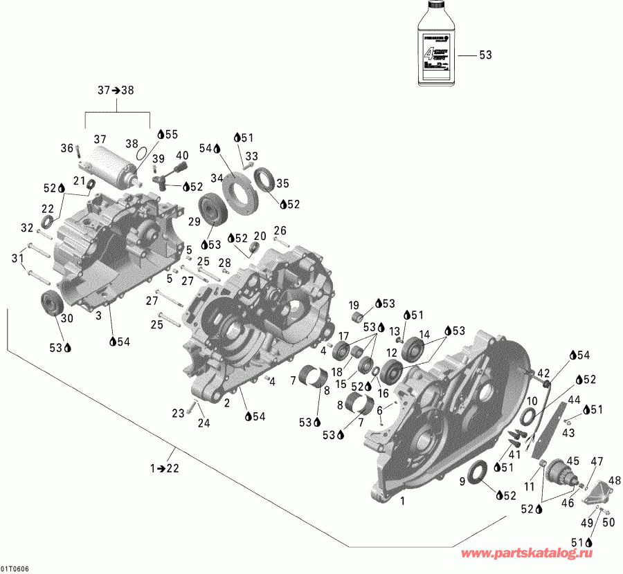 BRP Outlander MAX 400 STD 4 X 4, 2006 ������ - Crankcase
