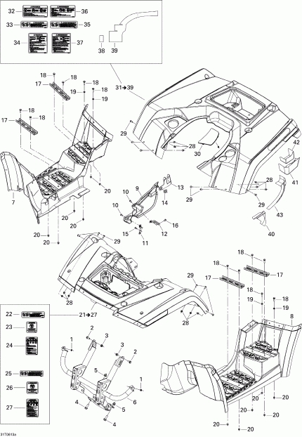 ATV Bombardier Outlander MAX 650 STD 4 X 4, 2006 - Body And Accessories 1, Max Std