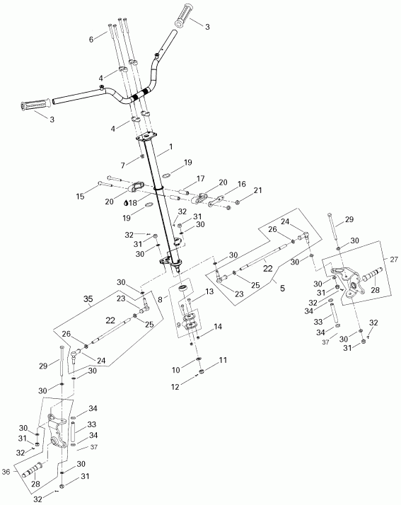 ATV   Rally 175, 2006 - Steering System Europe