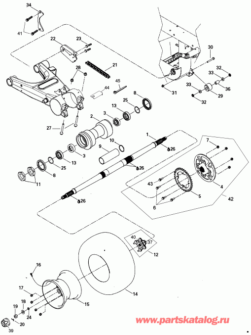  BRP Rally 175, 2006  - Drive System, Rear 