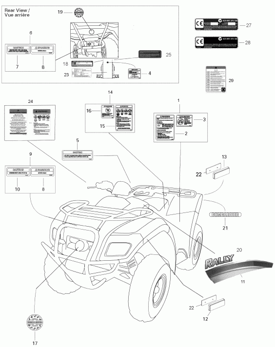  BRP  Rally 175, 2006 - Decals