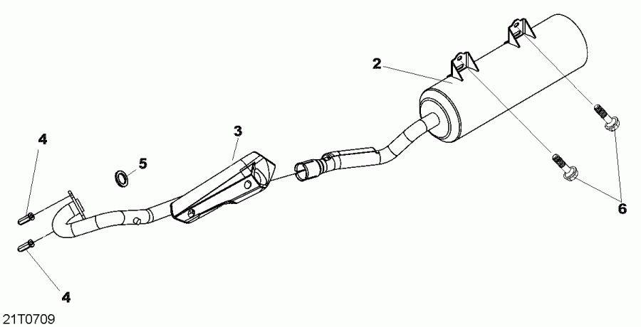 DS 250, CE, 2007 - Exhaust System