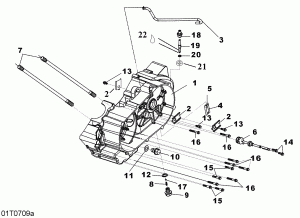 01-    Half (01- Left Crankcase Half)