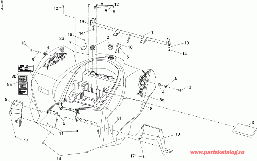 DS 250 NA / Inter, 2007  - Rear Fender