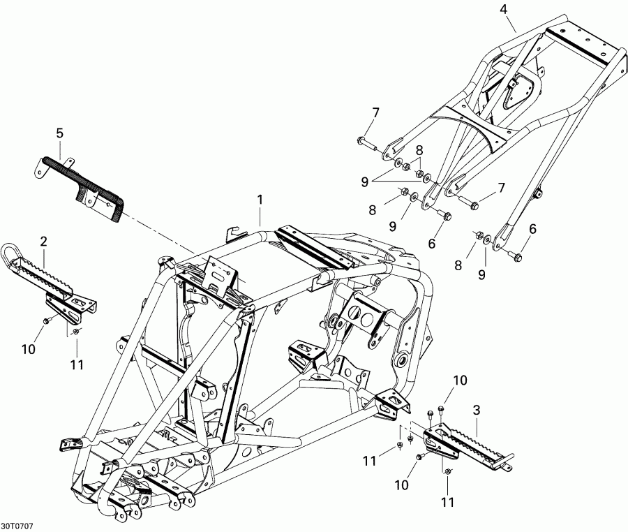  Bombardier  DS 650 X, 2007 - Frame