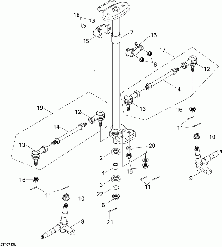   Mini DS 90 4-strokes, 2007 - Steering System