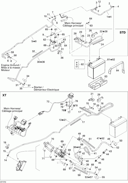 ����������  Outlander 400 STD 4 X 4, 2007 - Electrical System Std