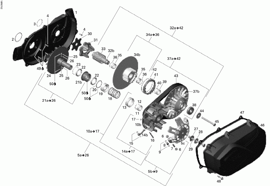 Outlander 500 STD 4 X 4, 2007  - Transmission