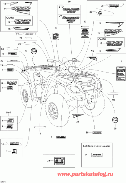 Outlander 500 STD 4 X 4, 2007  -  Std