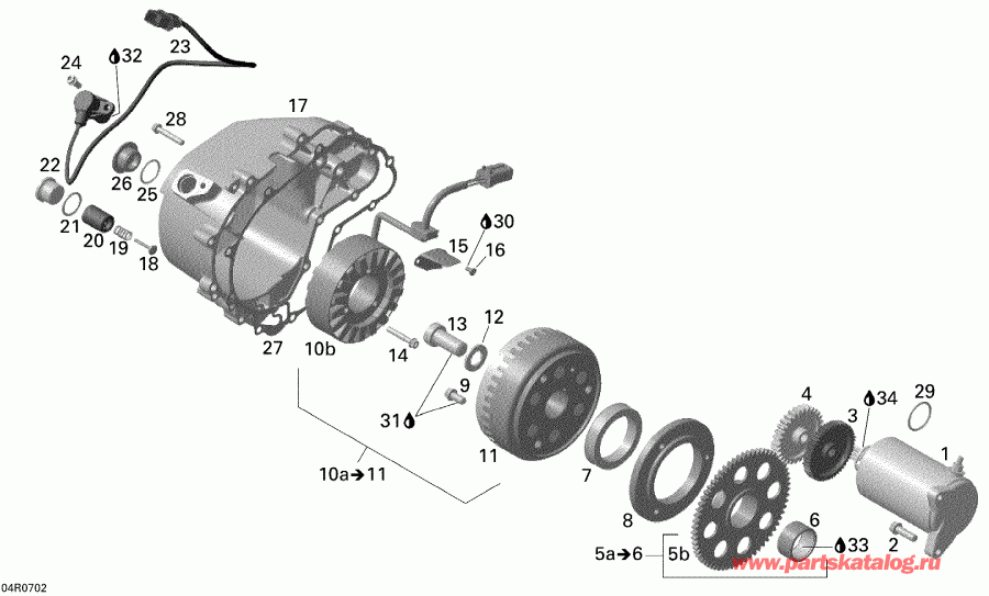 ������������  Outlander MAX 500 STD 4 X 4, 2007 ������ - Magneto